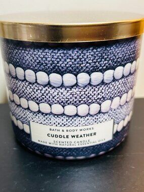 Bath & Body Works Cuddle Weather 3-Wick Candle NEW